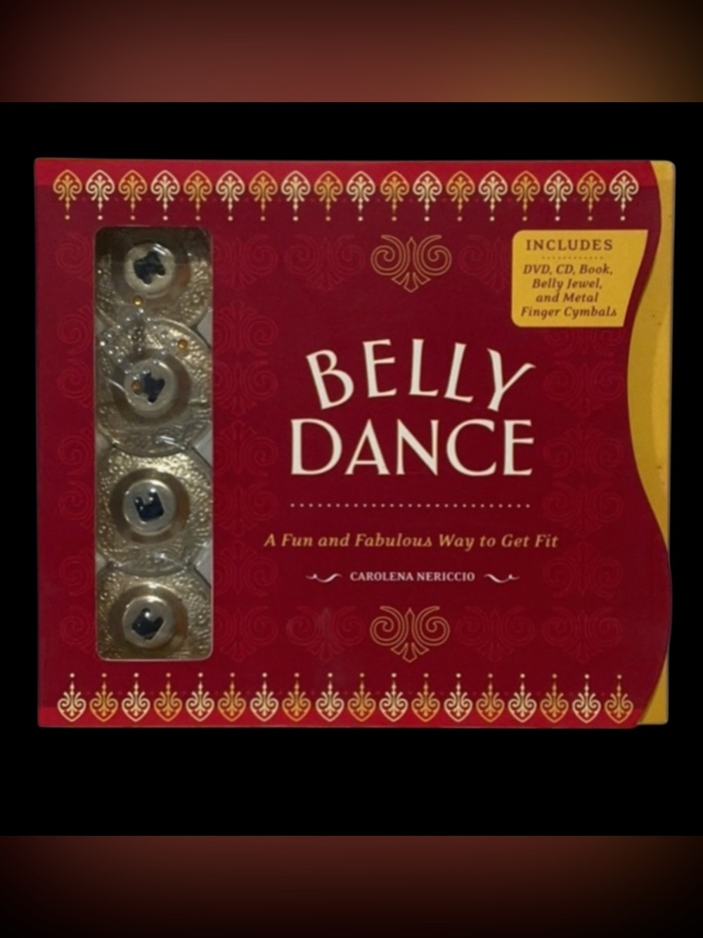 BELLY DANCE Kit Includes DVD CD Book Belly Jewel and Metal Finger Cymbals